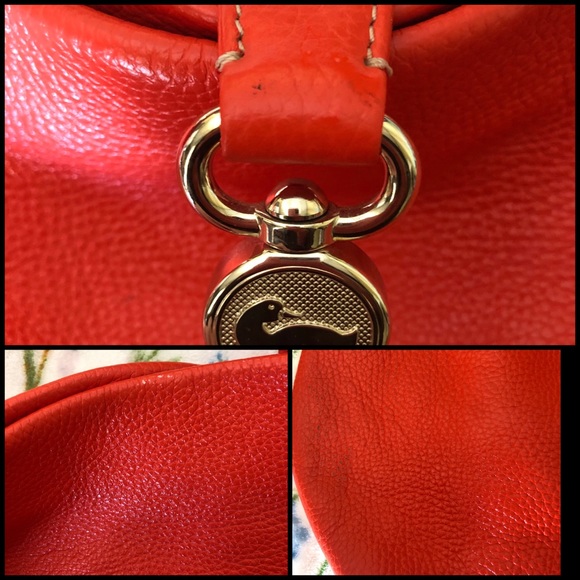 Dooney & Bourke Lg Logo Lock Pebbled Leather Bag - Picture 16 of 16